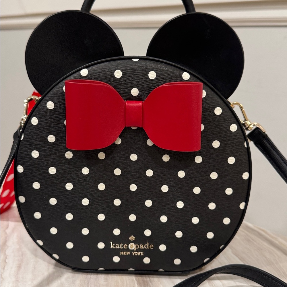 Kate Spade Bag Minnie Mouse Disney X Red Black Crossbody - Picture 5 of 17